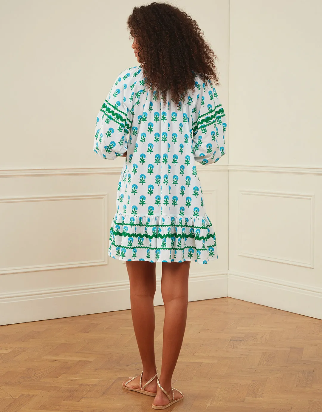 Stella Dress - Aqua Marigold