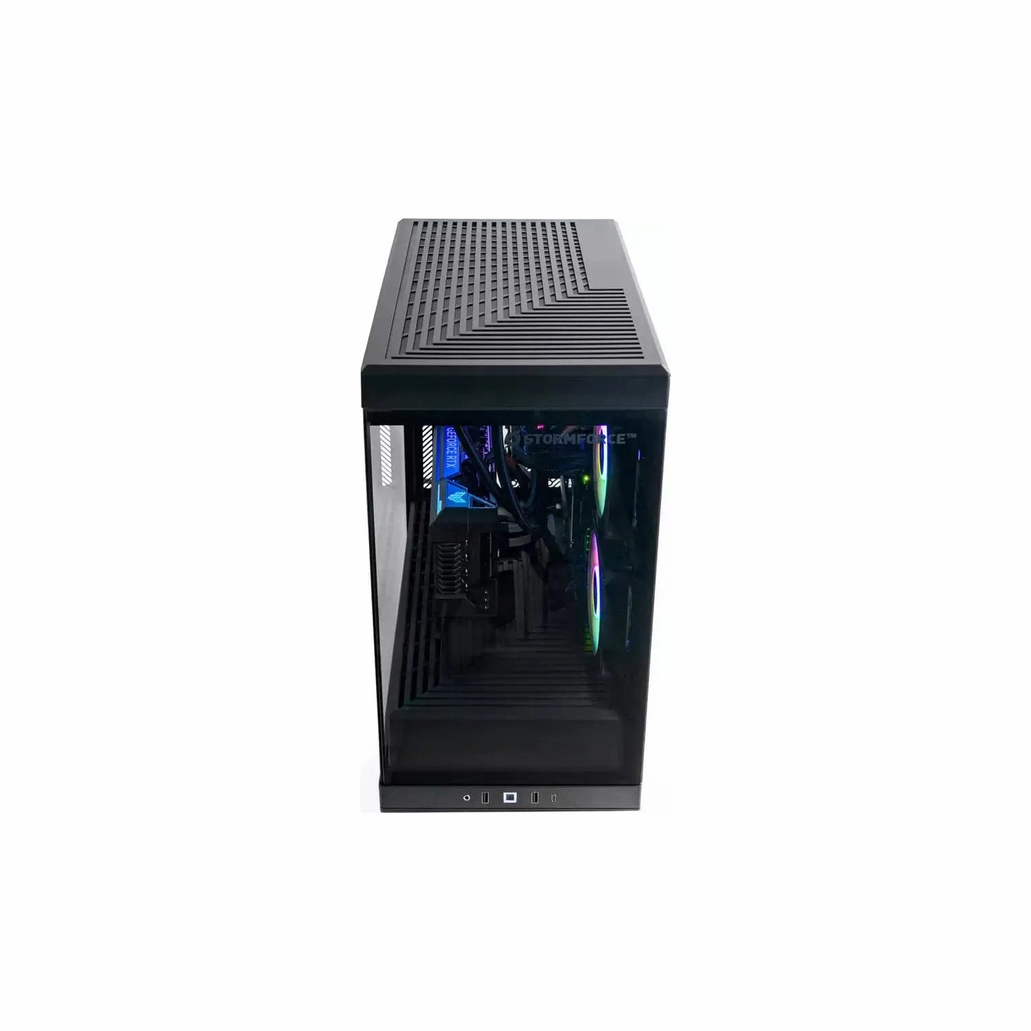 Stormforce Crystal Gaming Desktop - RTX 4070, Intel Core i5, 16GB RAM, 1TB SSD - Black