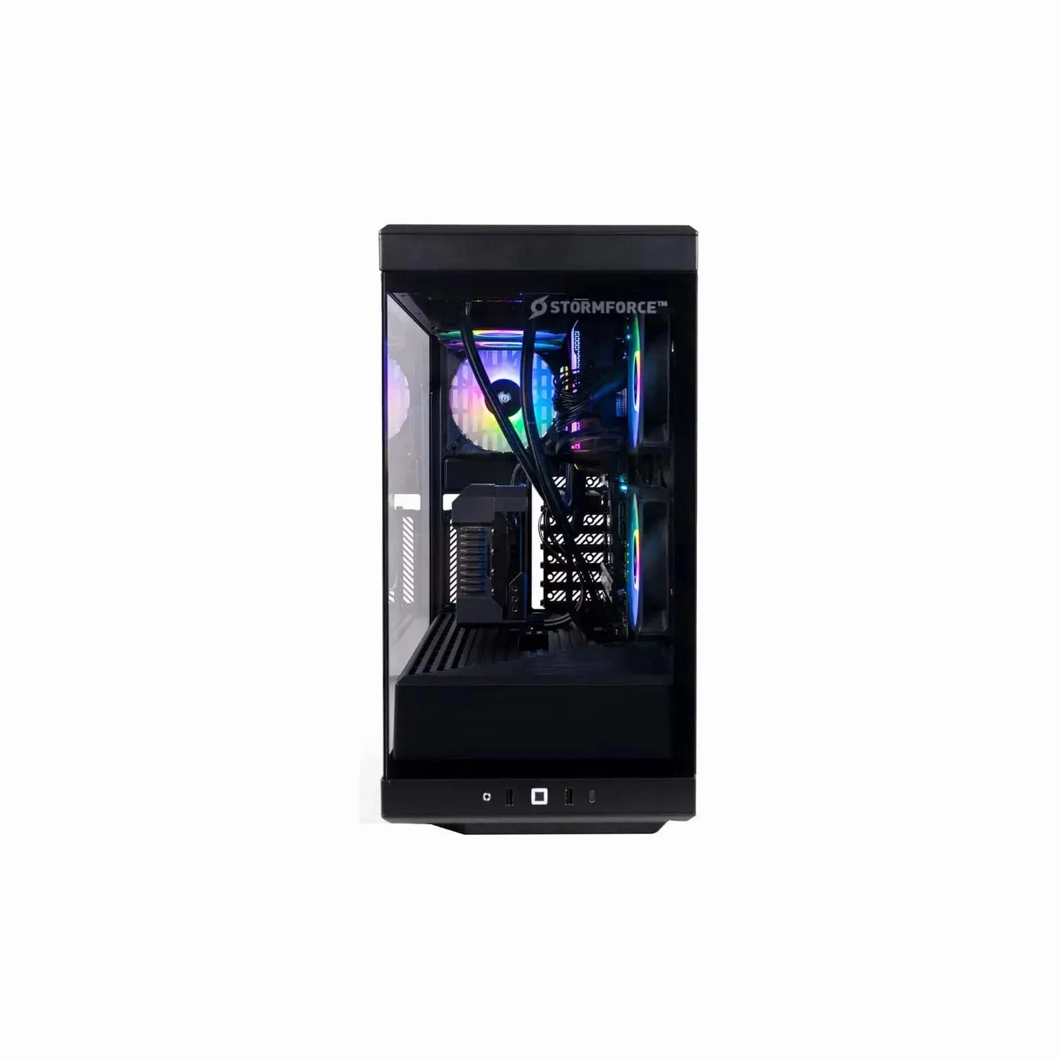 Stormforce Crystal Gaming Desktop - RTX 4070, Intel Core i5, 16GB RAM, 1TB SSD - Black