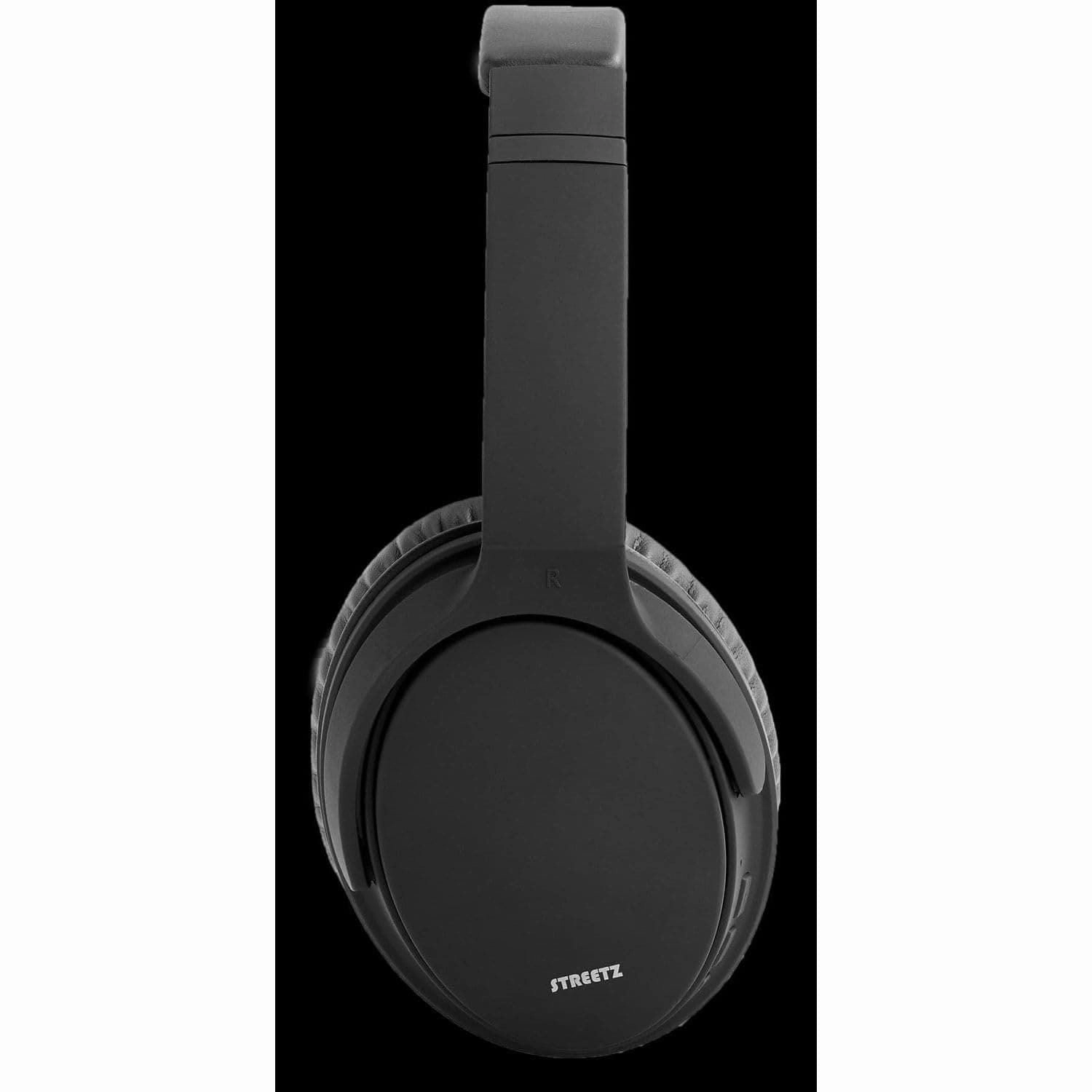STREETZ BT500 Bluetooth Noise-Cancelling Headphones with Mic and Control Buttons - Black