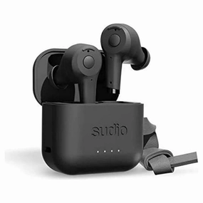 Sudio Ett True Wireless Bluetooth Earbuds - Active Noise Cancelling, Transparency Mode, IPX5 Water Protection, 30h Battery Time, supports Wireless Charging, compatible with Android and iOS (Black) bluetooth headphones, cheap wireless headphones, headphones