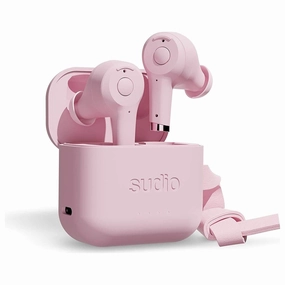 Sudio Ett True Wireless Bluetooth Earbuds - Active Noise Cancelling, Transparency Mode, IPX5 Water Protection, 30h Battery Time, supports Wireless Charging, compatible with Android and iOS (Pink) home and kitchen gadgets, smart home electronics, kitchen te