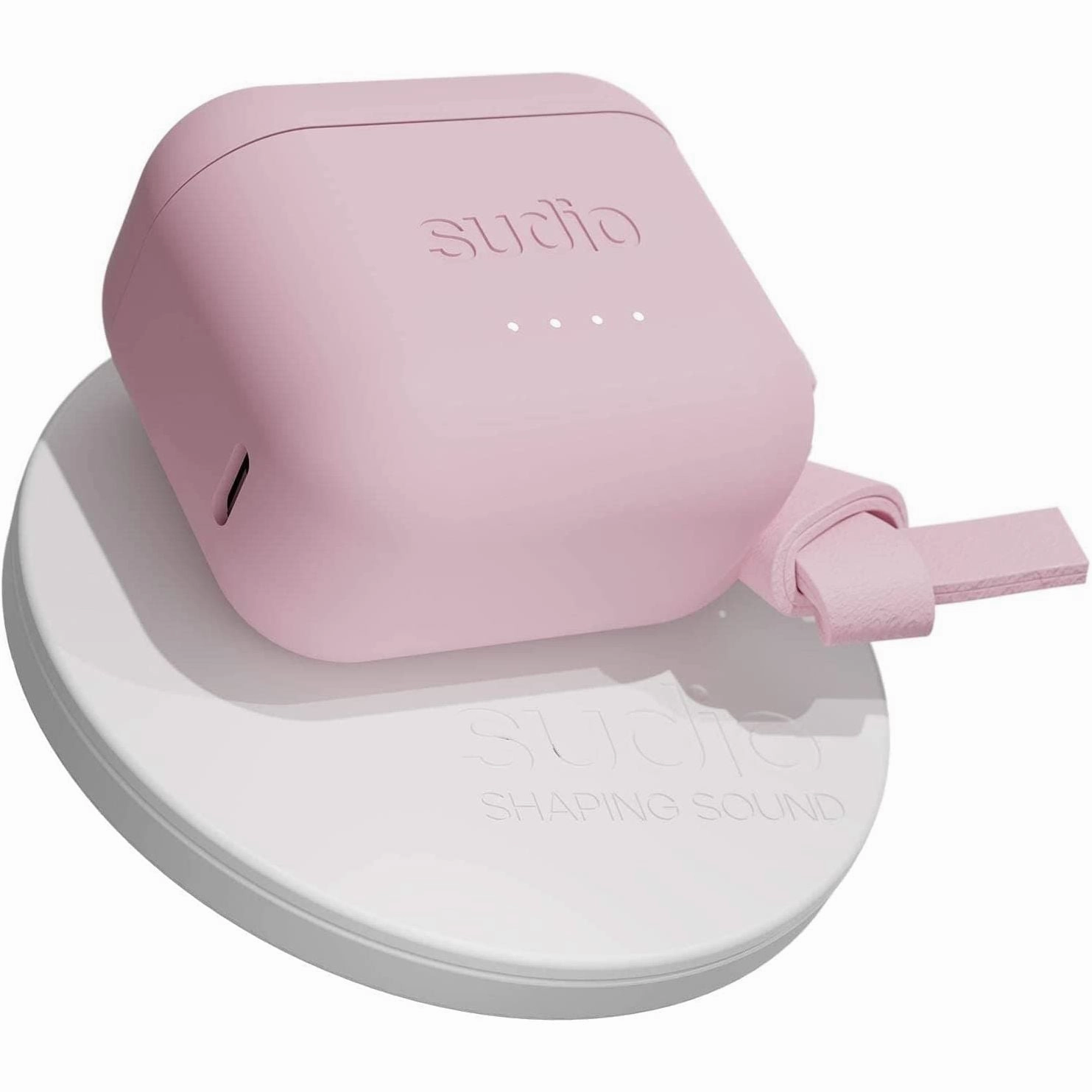 Sudio Ett True Wireless Bluetooth Earbuds - Active Noise Cancelling, Transparency Mode, IPX5 Water Protection, 30h Battery Time, supports Wireless Charging, compatible with Android and iOS (Pink)