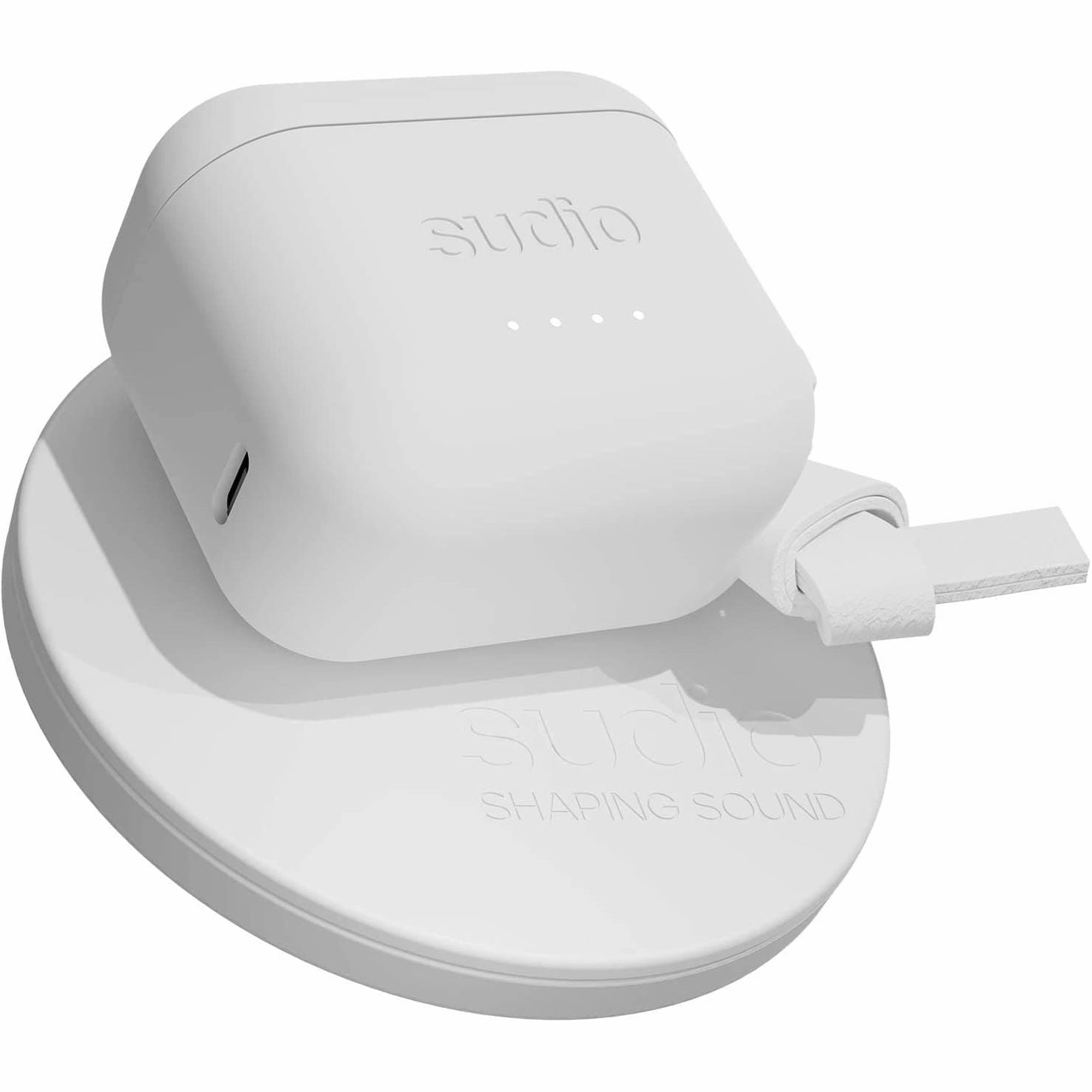 Sudio Ett True Wireless Bluetooth Earbuds - Active Noise Cancelling, Transparency Mode, IPX5 Water Protection, 30h Battery Time, supports Wireless Charging, compatible with Android and iOS (White)