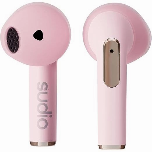 Sudio N2 Wireless Open-Ear Headphones  Bluetooth, 30H Battery, Mic, Multipoint, IPX4, USB-C - Dusty Pink