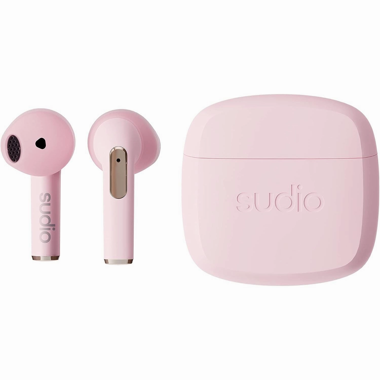 Sudio N2 Wireless Open-Ear Headphones  Bluetooth, 30H Battery, Mic, Multipoint, IPX4, USB-C - Dusty Pink bluetooth headphones, cheap wireless headphones, headphones with mic