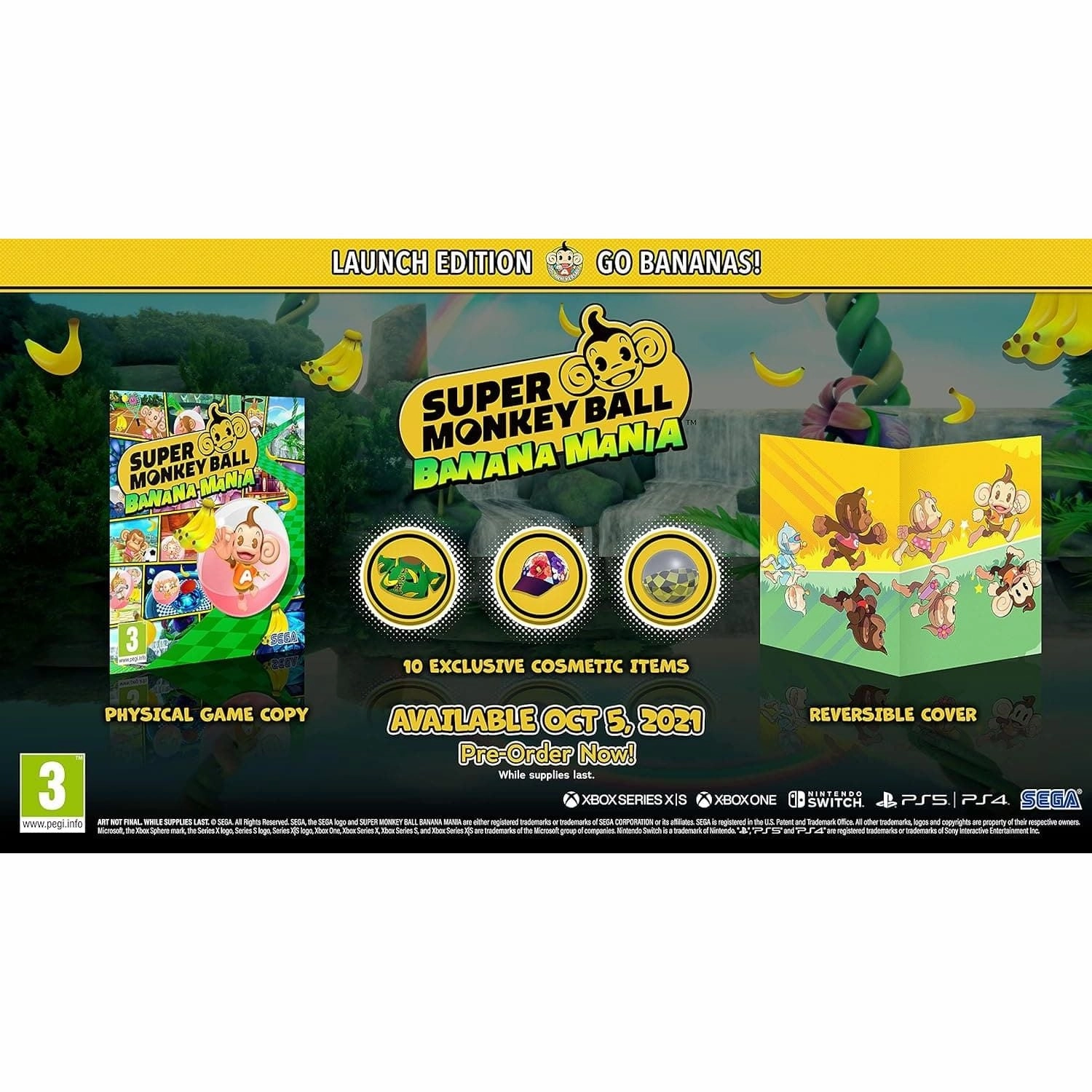Super Monkey Ball Banana Mania: Launch Edition (Nintendo Switch)