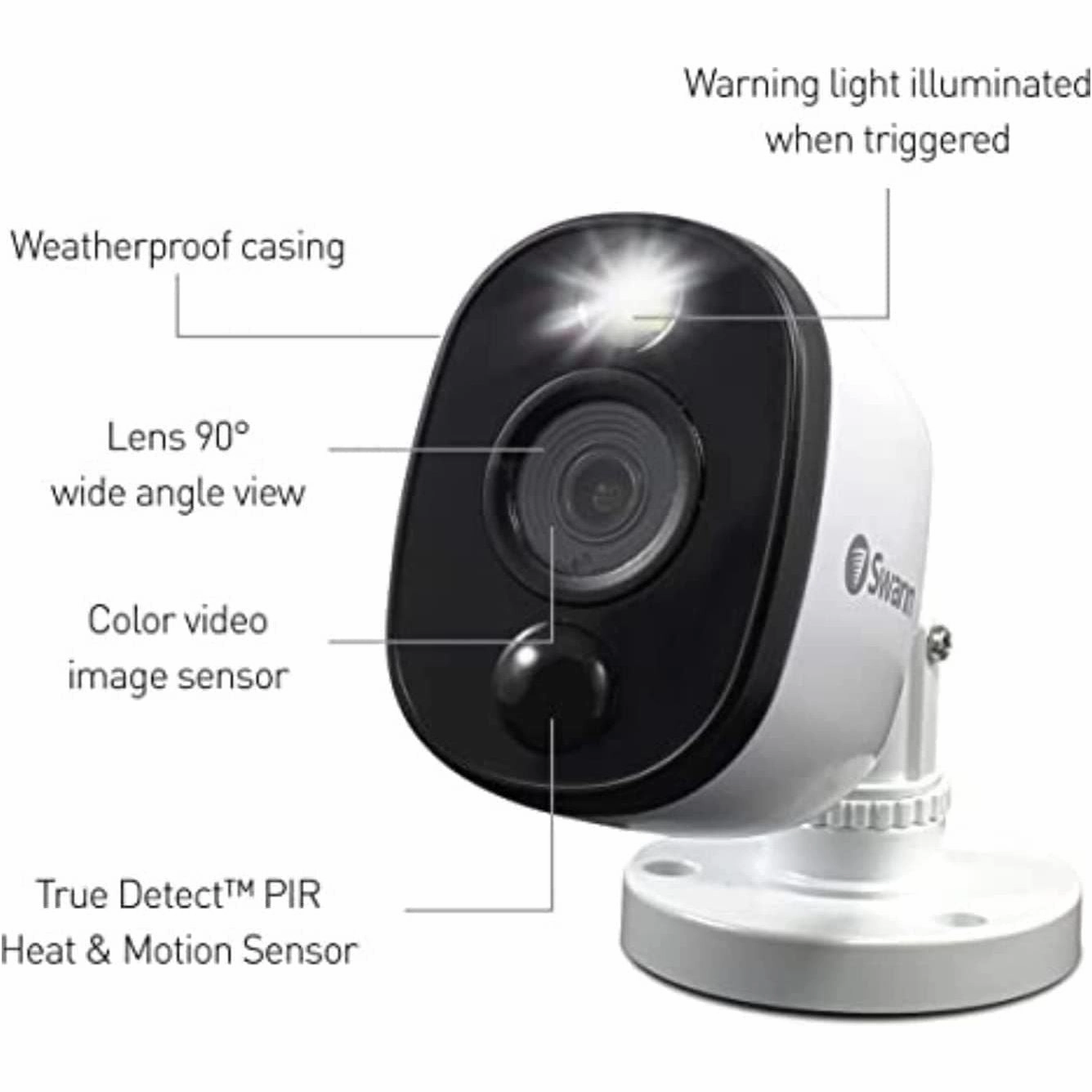 Swann 8 Channel Security Camera Kit, DVR-4580 with 1 TB HDD and 4 x 1080p Cameras, Works with Google Assistant and Alexa