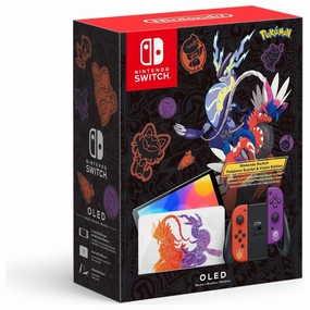 Switch Console, 64GB OLED Scarlet Violet   Red Purple Joy-Con smartwatch accessories, apple watch bands, charging dock for smartwatch