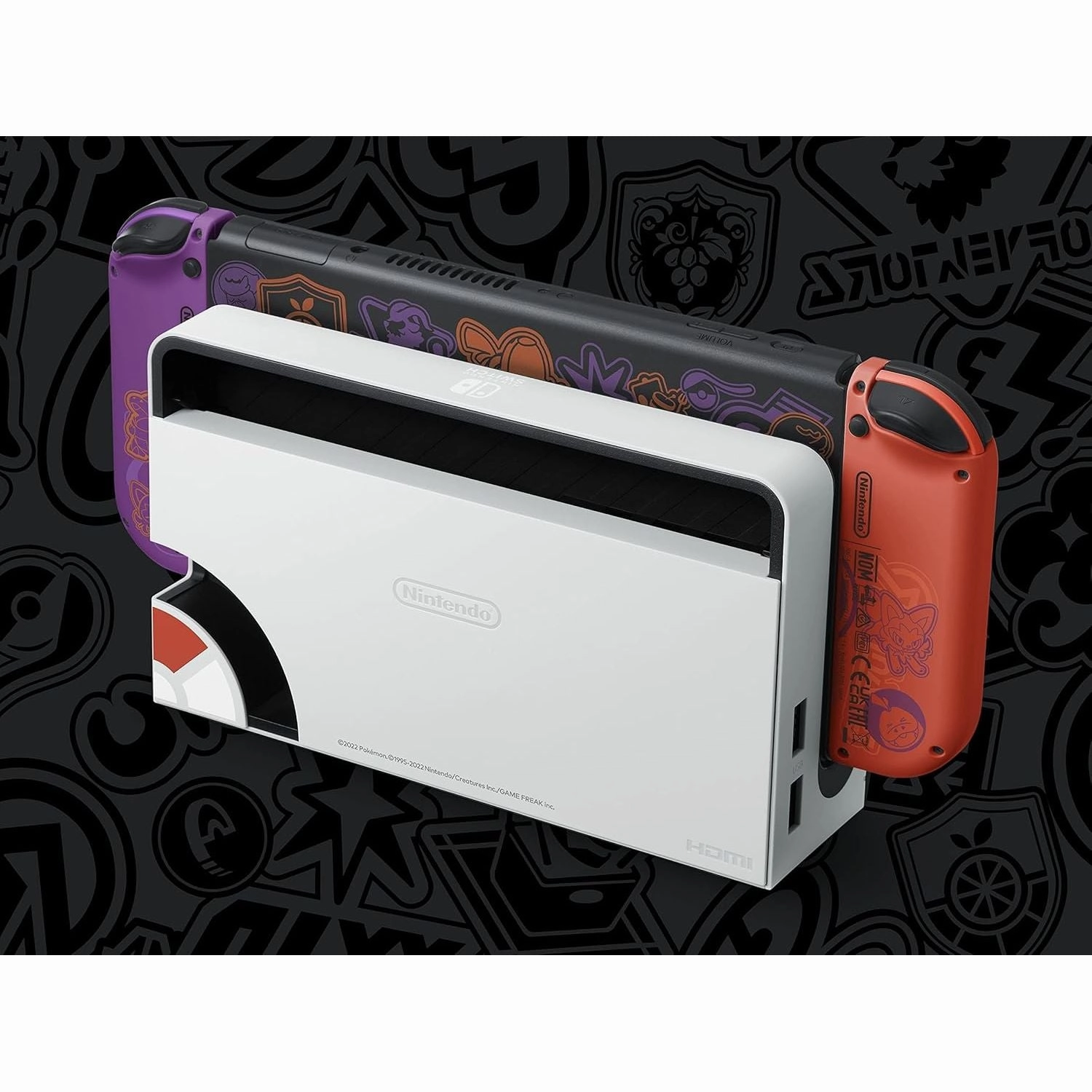 Switch Console, 64GB OLED Scarlet Violet   Red Purple Joy-Con