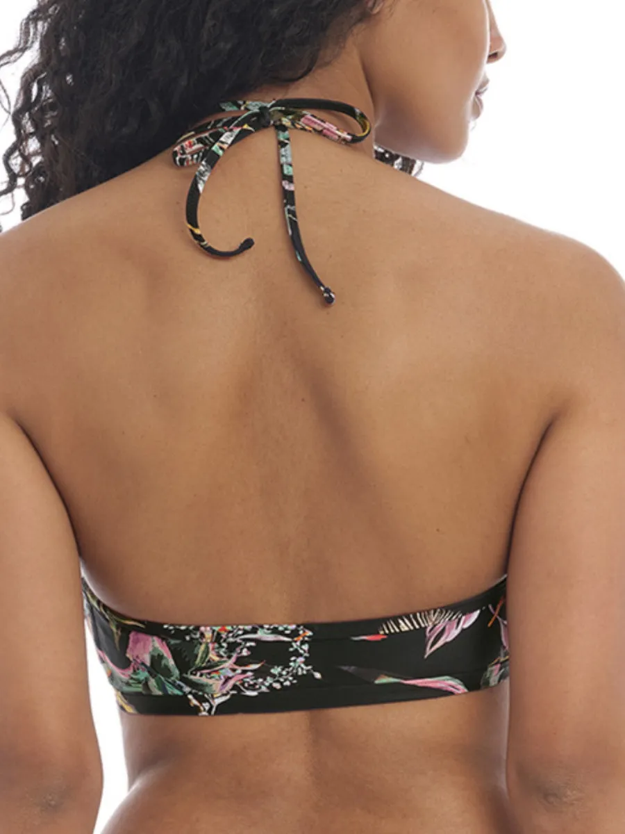 Tahiti Nights Triangle Bikini Top - Black