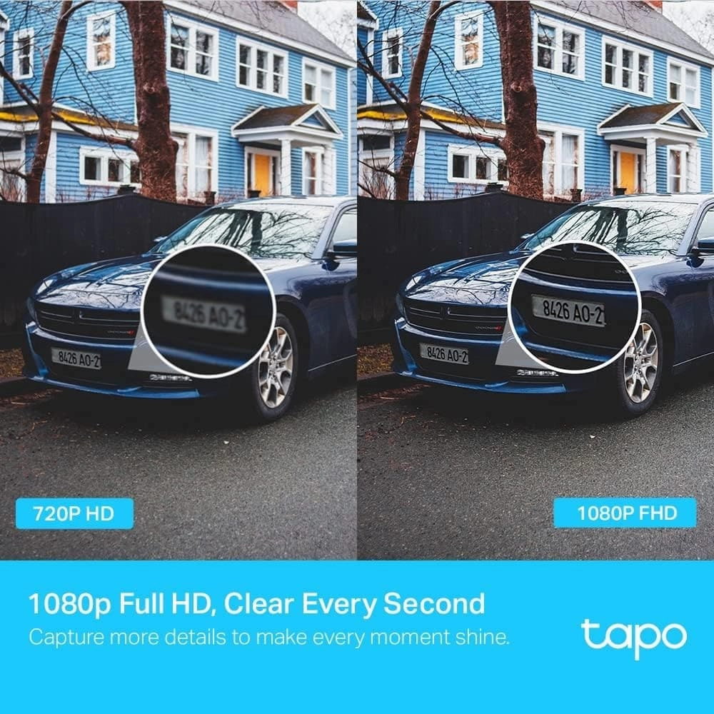 Tapo 1080p Full HD Pan/Tilt WiFi Outdoor Security Camera, 360?? Smart Person/Motion Detection, IP65 Weatherproof, Night Vision, Cloud &SD Card Storage, Works with Alexa & Google Home (TC40)