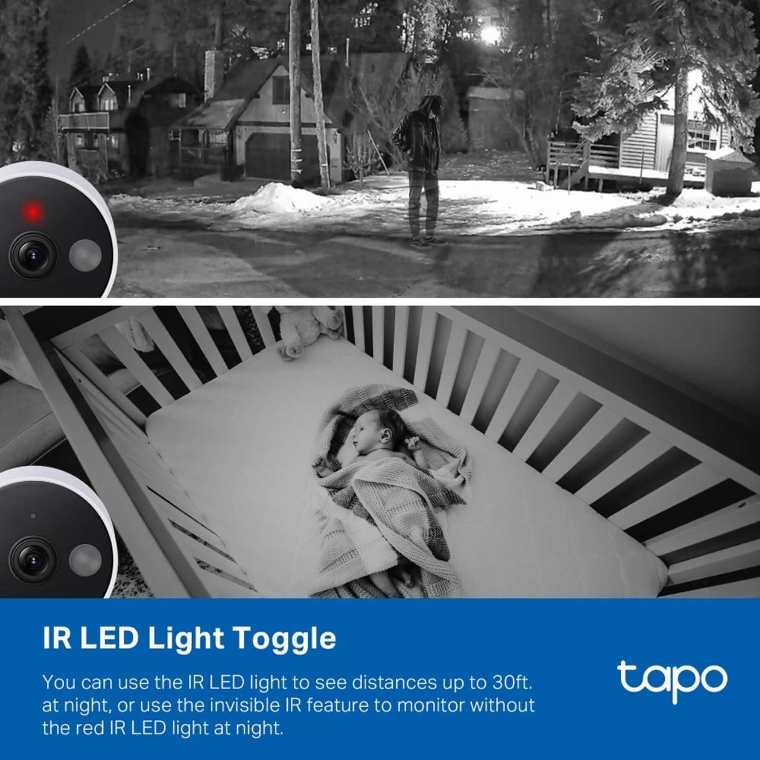 Tapo 2K Indoor/Outdoor Wi-Fi Home Security Camera, IP66 Weatherproof, AI&Baby Cry Detection, Colour Night Vision, Cloud & SD Card Storage up to 512G, work with Amazon Alexa & Google (Tapo C120)