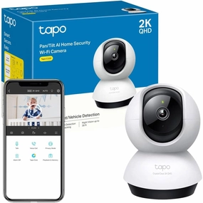 Tapo 2K QHD Indoor Pan/Tilt Security Wi-Fi Camera, AI Detection,360?? Visual Coverage, Night Vision, Customizable privacy Mode, Cloud &Local Storage, Works with Alexa&Google Home(Tapo C220) camera accessories, dslr camera accessories, best camera t