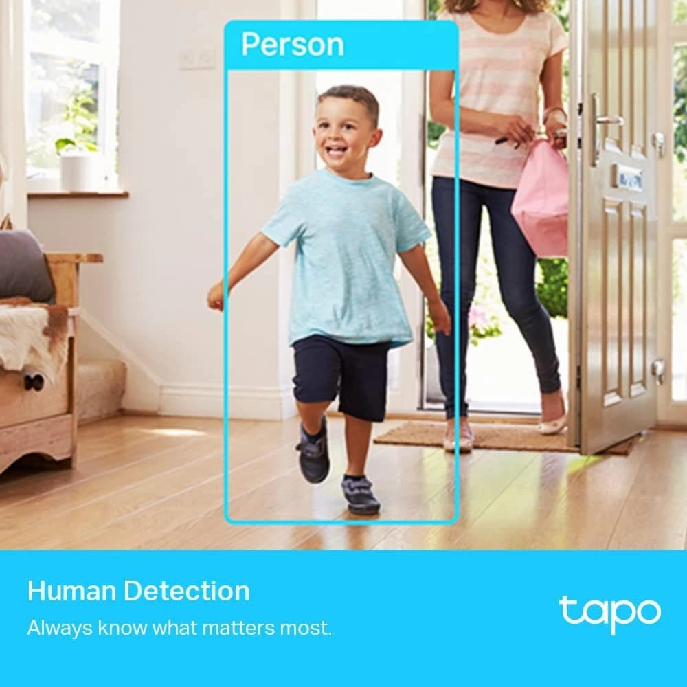 Tapo 2K QHD Pan/Tilt Security Camera, AI Detection, Privacy Protection, Starlight Sensor, 2-way Audio, 4MP, Night Vision, Cloud&SD Card Storage, Works with Alexa (Tapo C225)