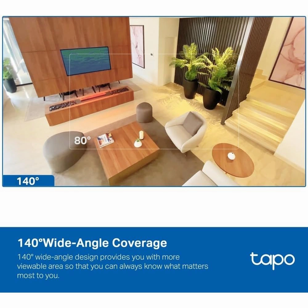 Tapo C125 Smart Security Indoor Camera, 2K QHD, AI Detection, Privacy Shutter, Night Vision, 140?? FOV, Local/Cloud Storage