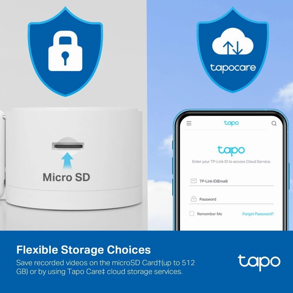 Tapo C125 Smart Security Indoor Camera, 2K QHD, AI Detection, Privacy Shutter, Night Vision, 140 FOV, Local/Cloud Storage