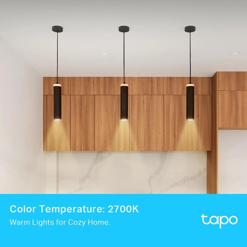 Tapo L610 Smart GU10 LED Bulbs (4-Pack), Warm Dimmable 1-100%, Wi-Fi Spotlight, Energy-Saving, Alexa & Google Compatible, No Hub Required