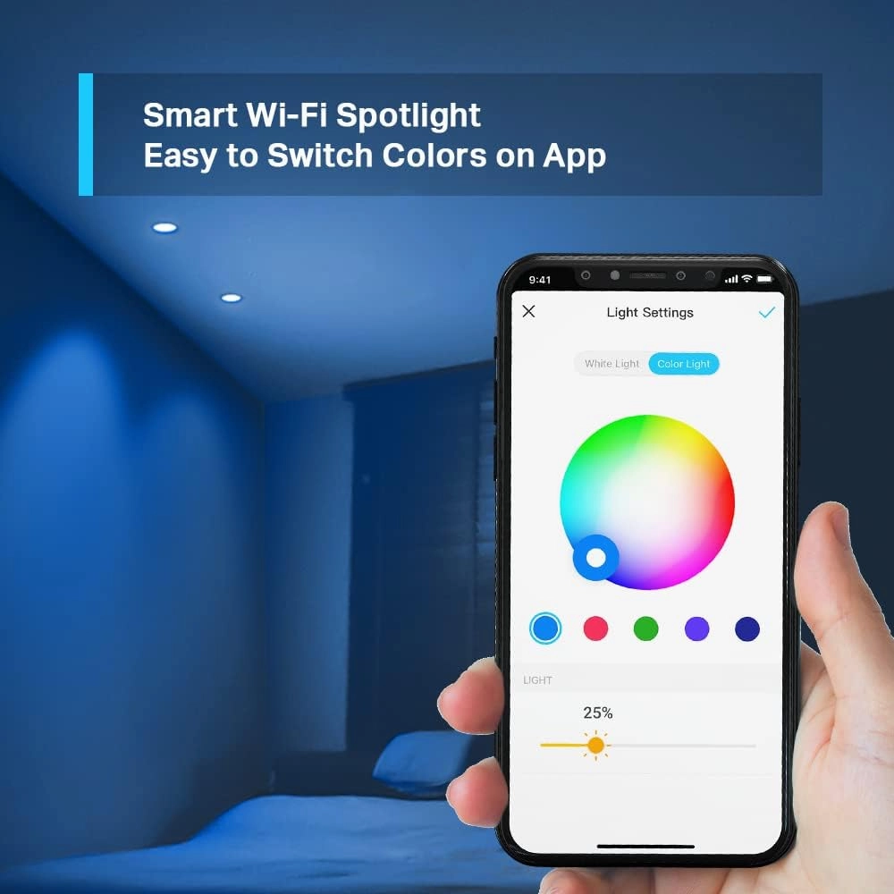 Tapo L630 GU10 Smart LED Bulbs (4-Pack) - Multicolour, Tunable White, Alexa & Google Compatible, Energy Saving