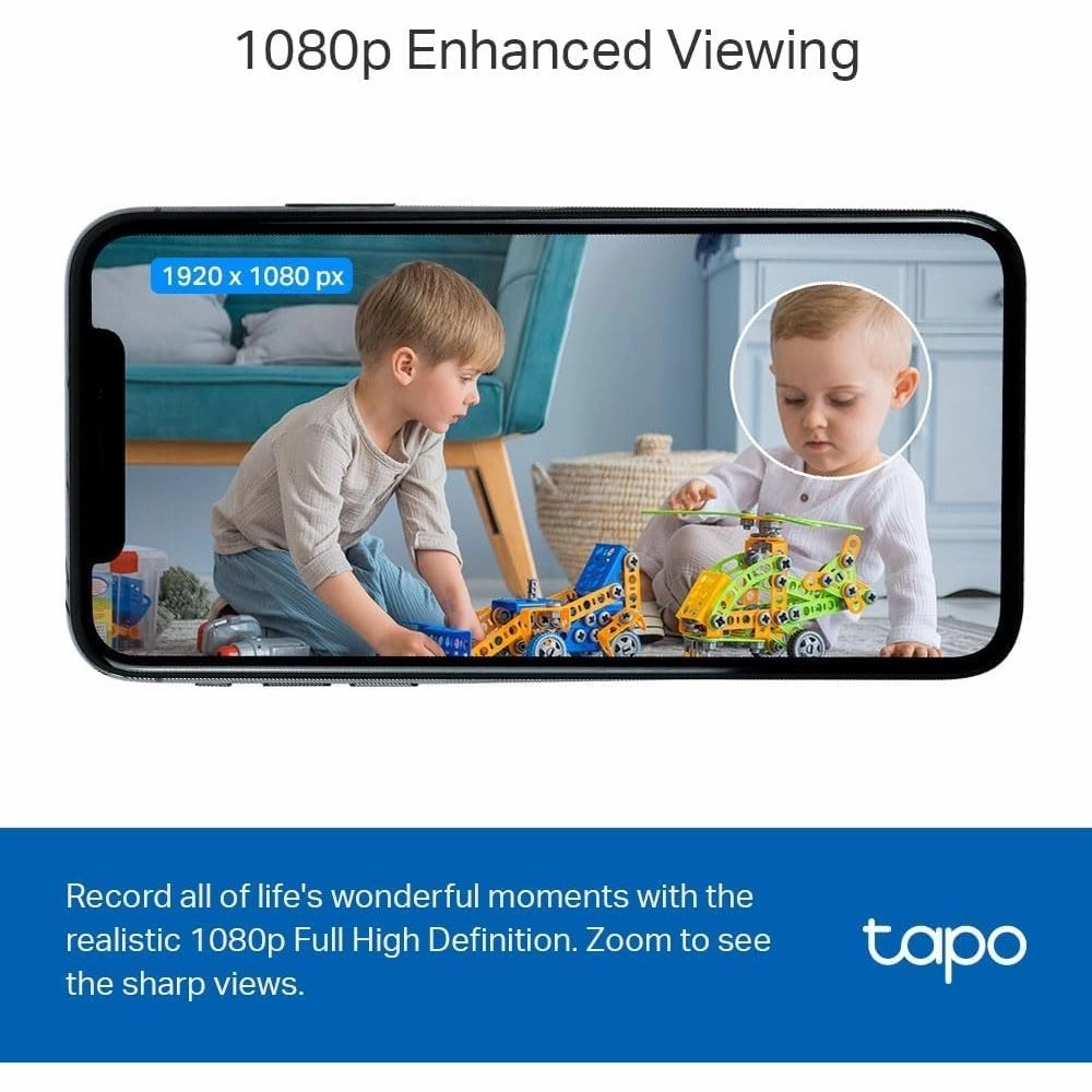 Tapo Mini Smart Security Camera (TC60)  Indoor CCTV with Alexa &amp; Google Home Compatibility