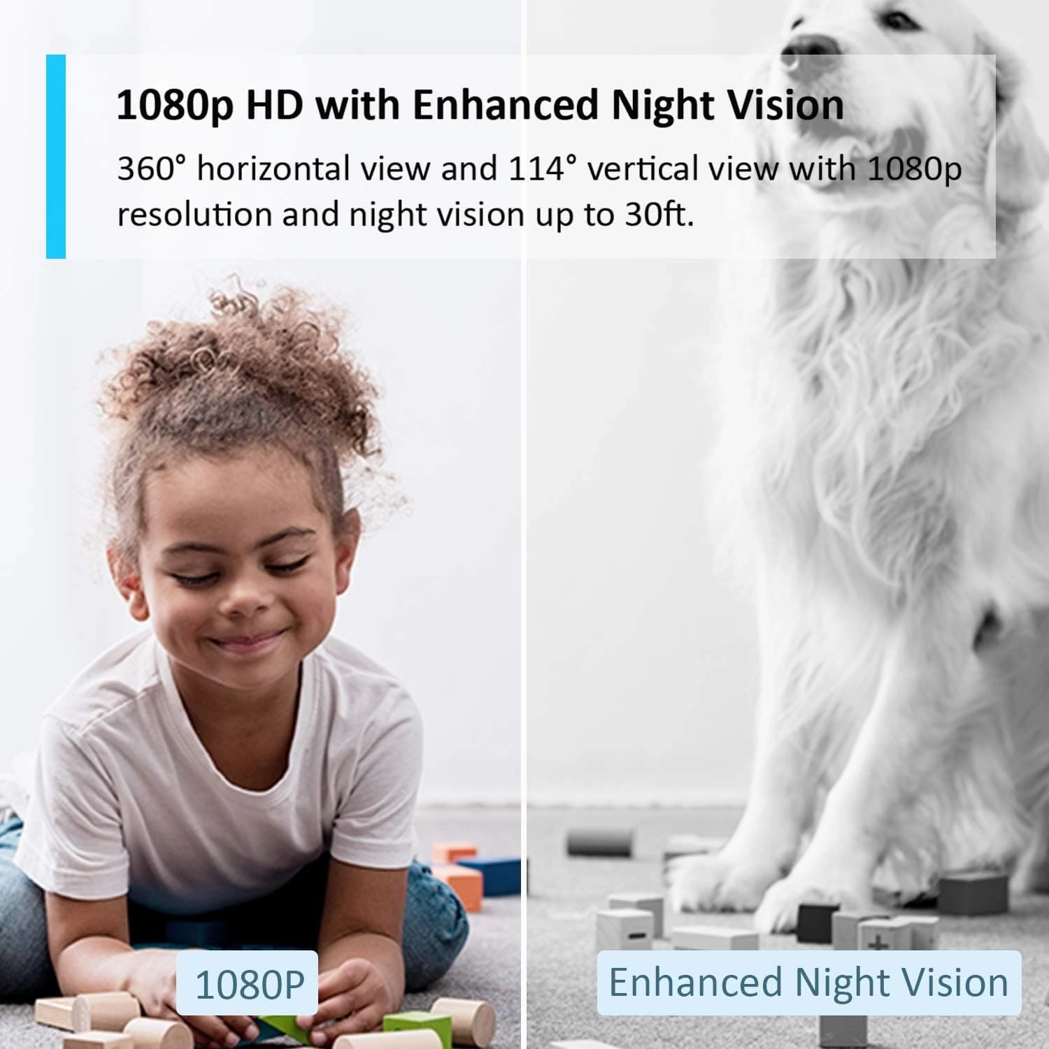 Tapo Pan/Tilt Smart Security Camera, Baby Monitor, Indoor CCTV, 360 Rotational Views, Works with Alexa&Google Home, 1080p, 2-Way Audio, Night Vision, SD Storage, Device Sharing (Tapo C200)