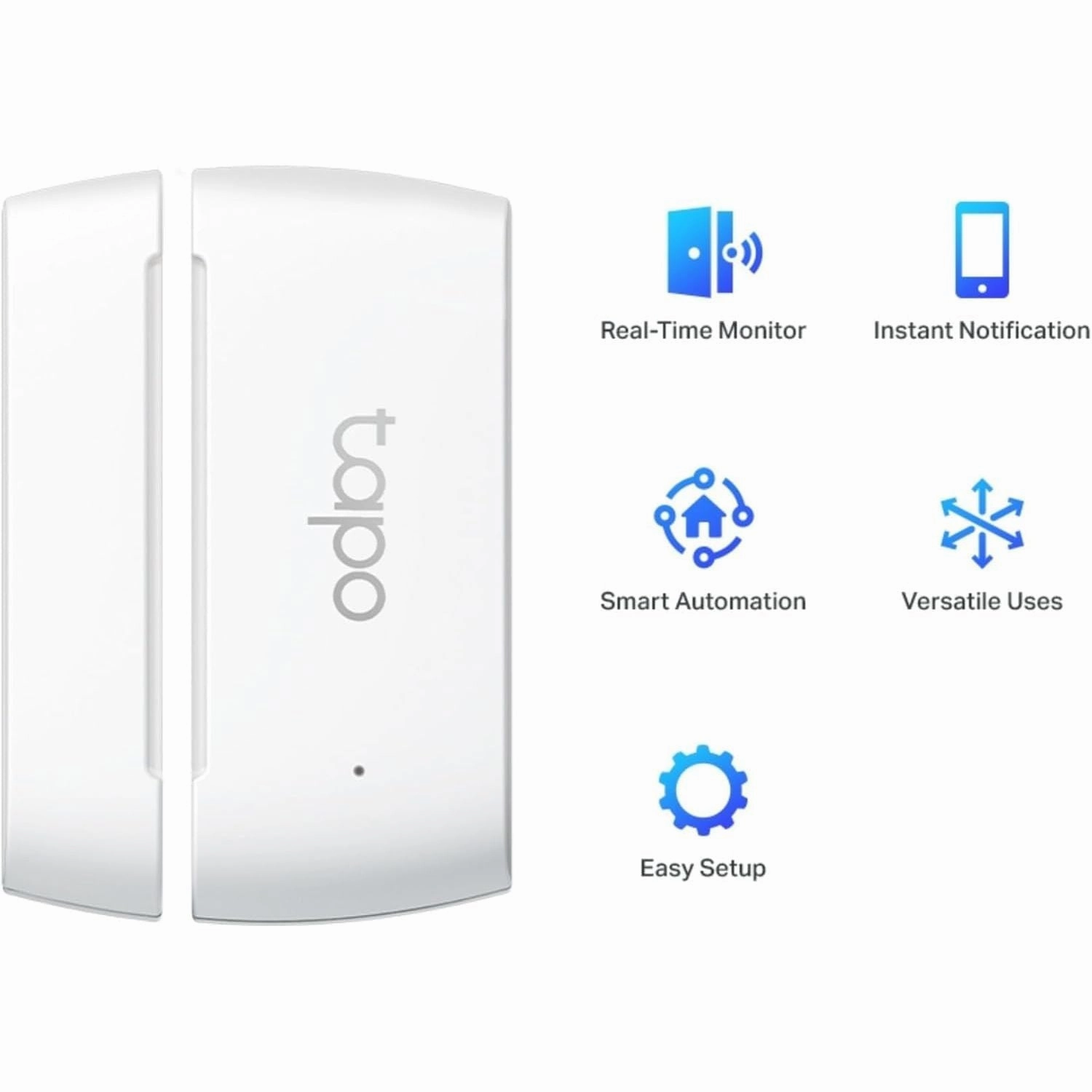 Tapo T110 Smart Door & Window Alarm Sensor  Real-Time Alerts, Smart Home Automation, Works with Alexa & Google Home