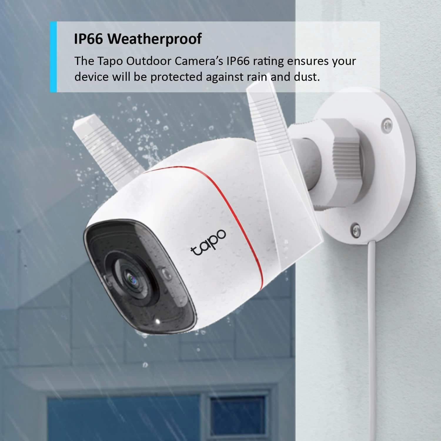 Tapo Wireless Outdoor Security Camera, Weatherproof, flexible installation, No Hub Required, Works with Alexa & Google Home, 3MP Ultra-High Definition, Automatic Siren, 2-way Audio, SD Storage (TC65)