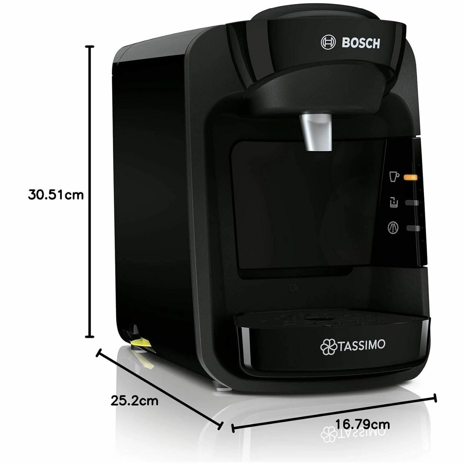 Tassimo by Bosch Suny TAS3102GB 'Special Edition' Coffee Machine | 1300W, 0.8L, Black