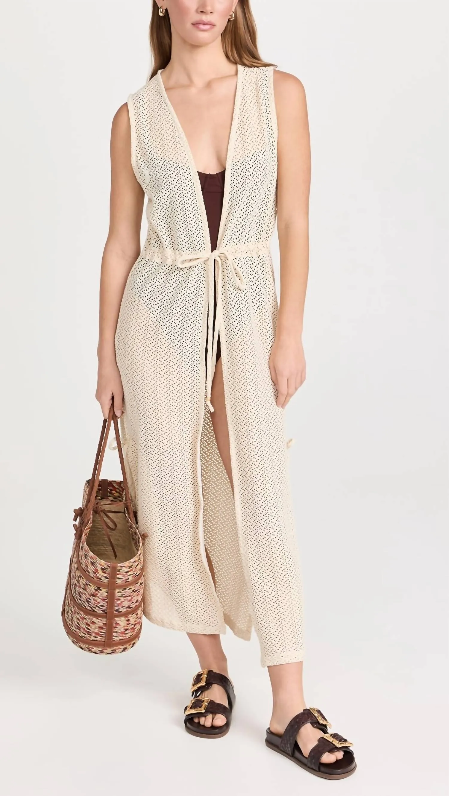 Tauri Kaftan Cover Up Dress In Nilo
