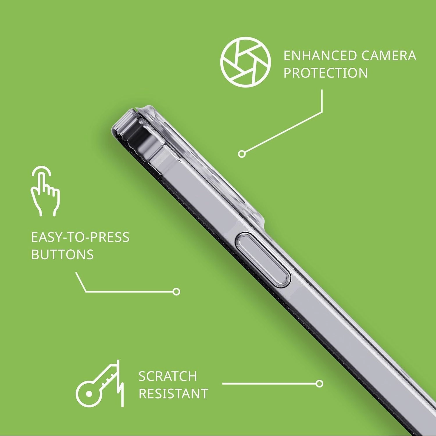 tech21 Evo Clear Case for iPhone 15 Pro Max - MagSafe Compatible, Impact Protection - Clear
