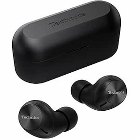 Technics EAH-AZ40M2EK Wireless Earbuds  Noise Cancelling, Multipoint Bluetooth, Mic, 5.5H Playtime  Black bluetooth headphones, cheap wireless headphones, headphones with mic