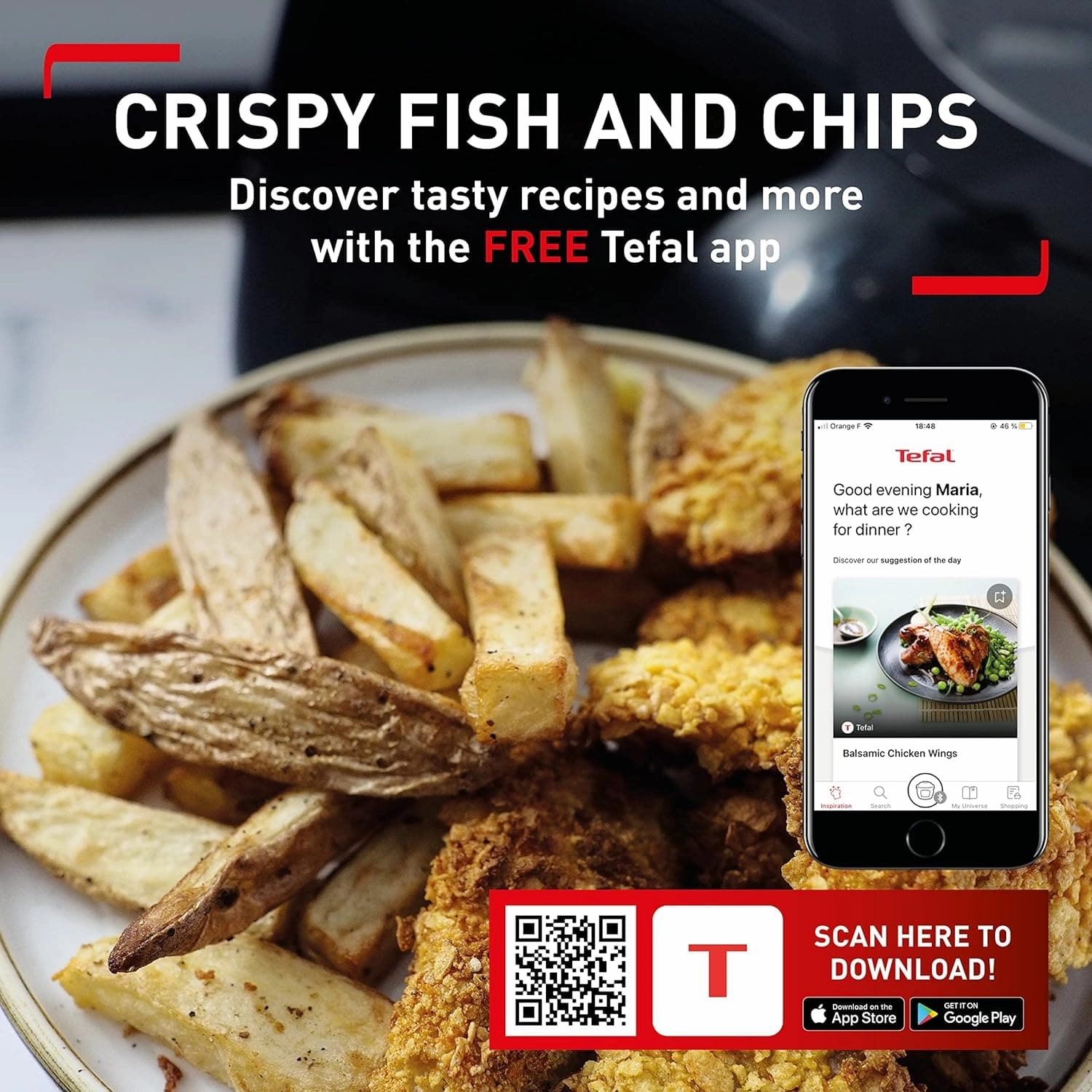 Tefal Actifry Advance Health Air Fryer - Black