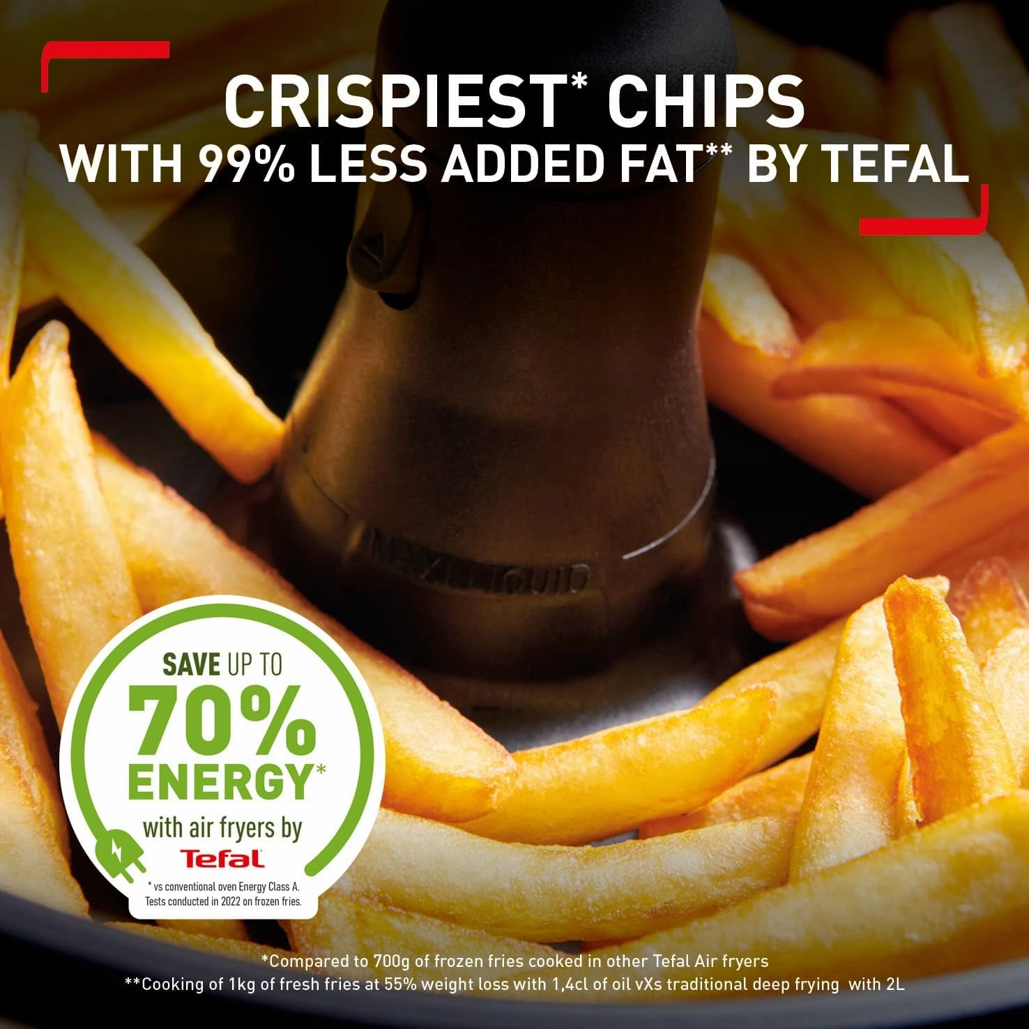 Tefal ActiFry Genius XL [AH960840] Health Air Fryer, Black, 1.7 kg, 8 Portions
