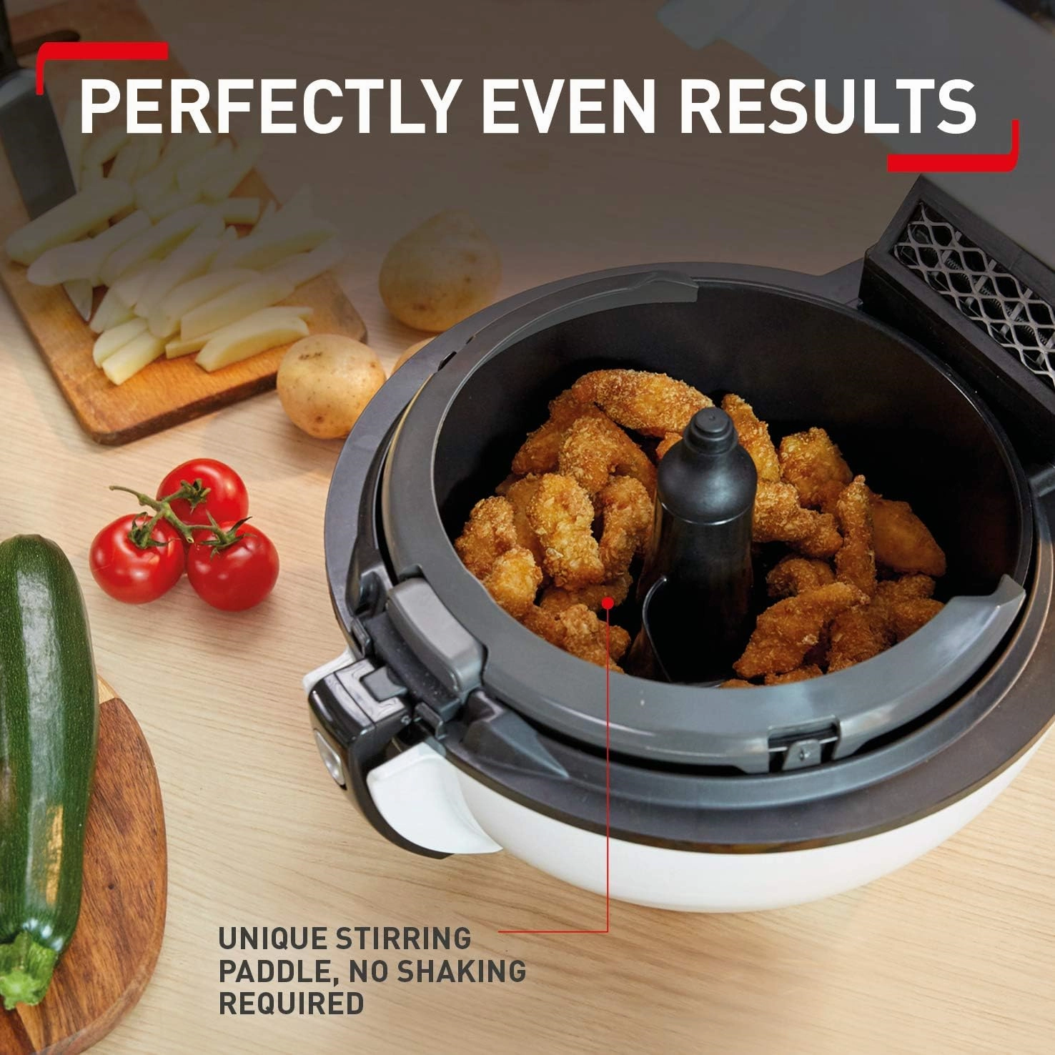 Tefal ActiFry Genius XL [AH960840] Health Air Fryer, Black, 1.7 kg, 8 Portions