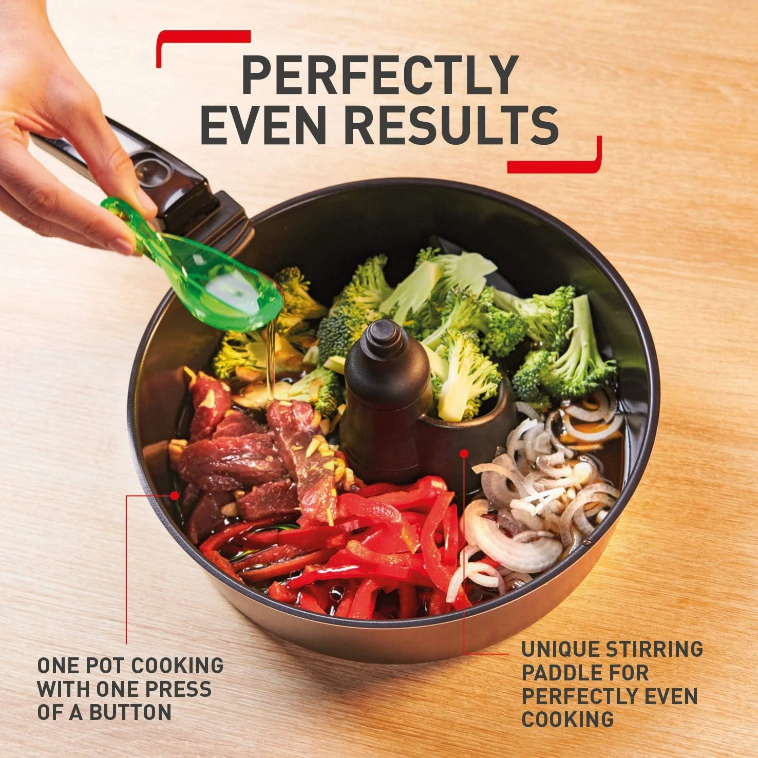 Tefal ActiFry Genius XL [AH960840] Health Air Fryer, Black, 1.7 kg, 8 Portions