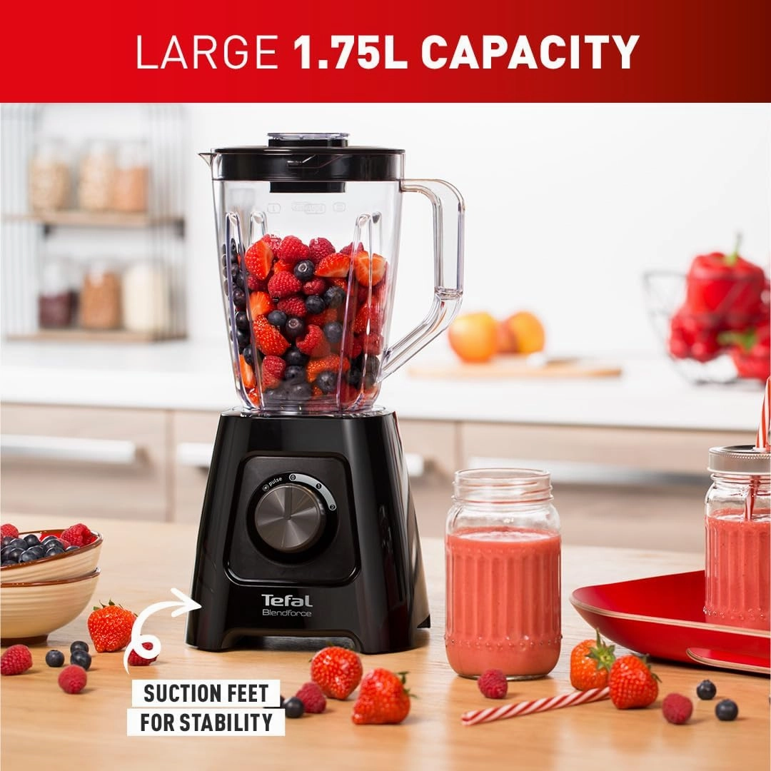 Tefal Blendforce II Blender  600W, 2L Jug, Black (Model BL420840)