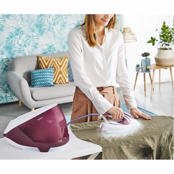 TEFAL Express Protect SV9201 Steam Generator Iron - White & Burgundy