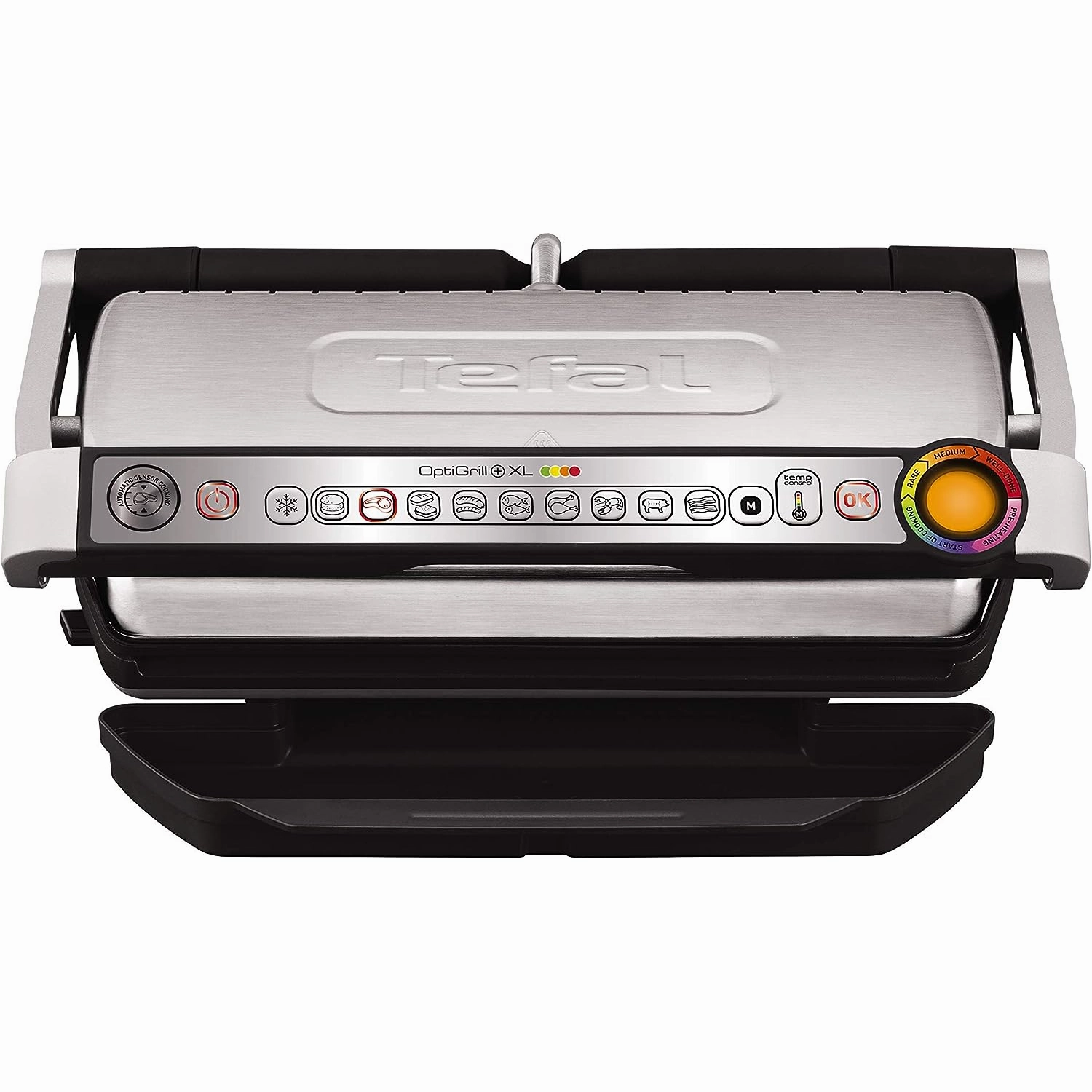 Tefal OptiGrill  XL [GC722D40] Intelligent Health Grill, 9 Automatic Settings, Stainless steel, 2180W, 6-8 Portions, 48.9 x 38.2 x 22.8 cm xbox console, buy xbox series x, xbox accessories online