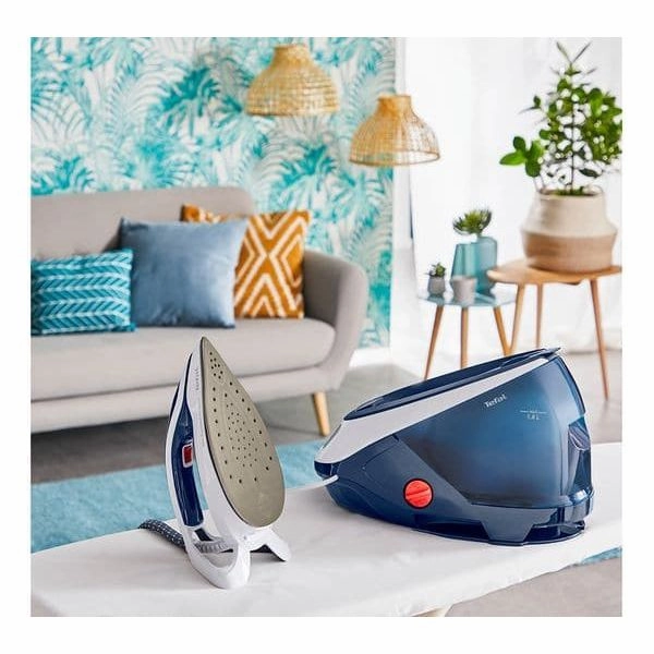 TEFAL Pro Express Protect GV9221G0 Steam Generator Iron - White & Blue