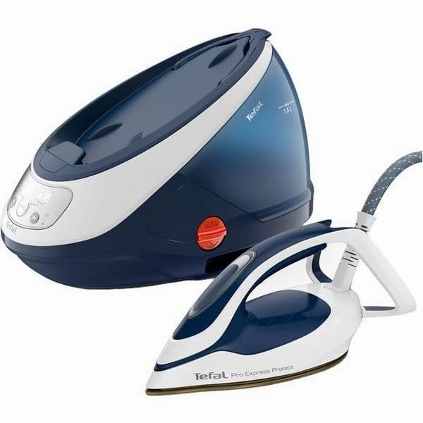 TEFAL Pro Express Protect GV9221G0 Steam Generator Iron - White & Blue