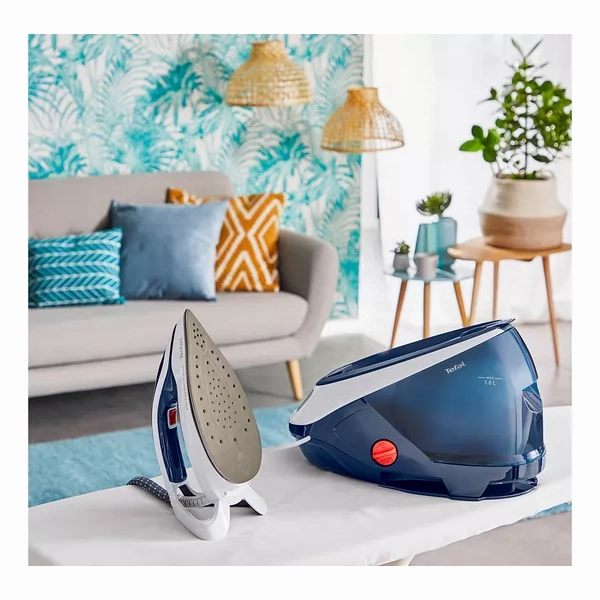 Tefal Pro Express Protect GV9221G0 Steam Generator Iron - White & Blue
