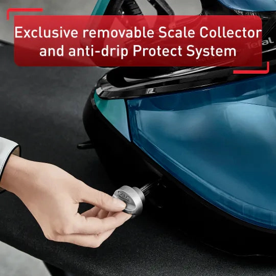 Tefal Pro Express Vision GV9822G0 Steam Generator Iron  Anti-Scale Technology, High-Pressure Steam  Alpine Blue
