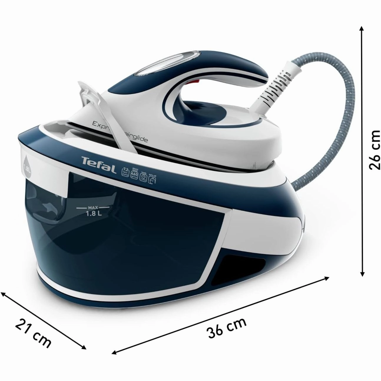 Tefal Steam Generator Iron SV8022 - 2800W, 460g/min Steam Boost, 7.2 Bar Pressure