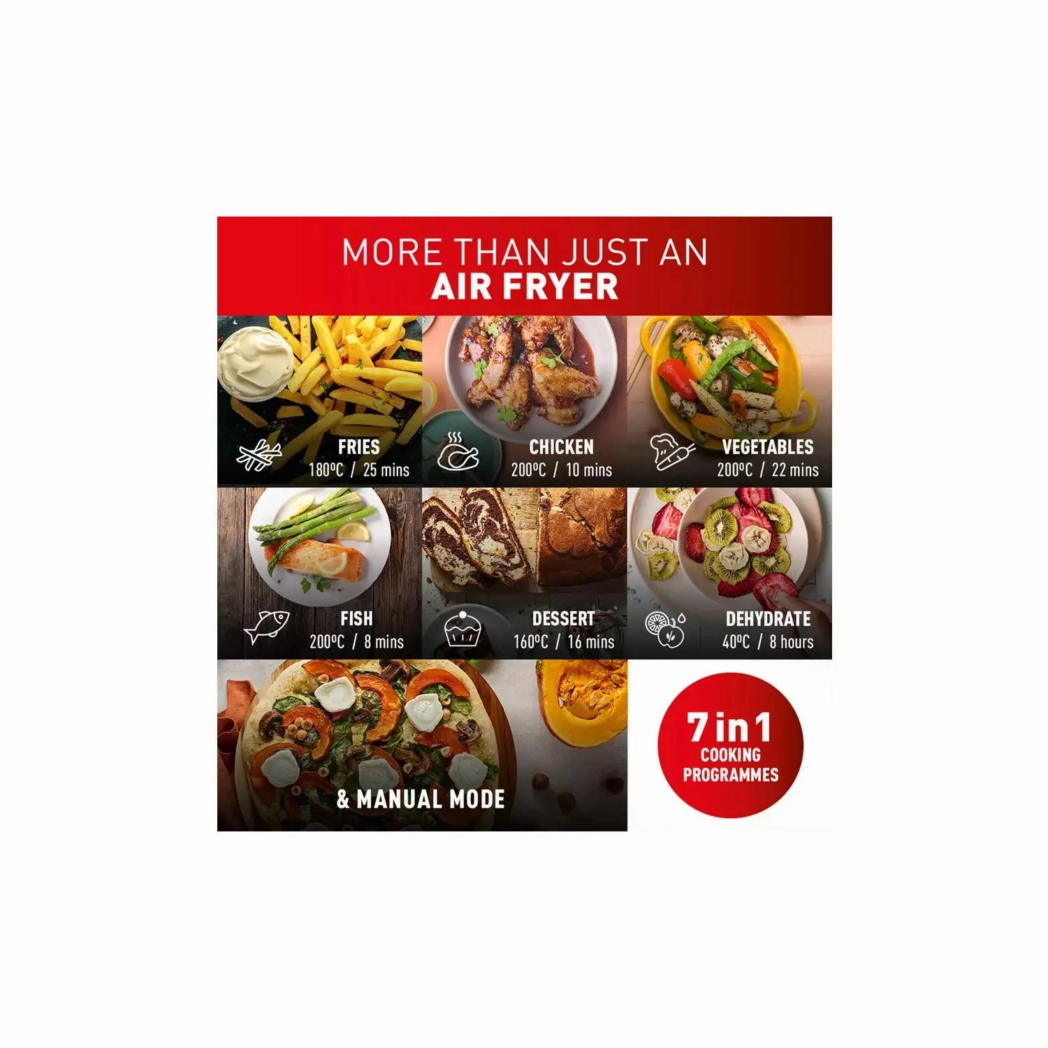 Tefal XXL Dual Easy Fry Air Fryer (EY9428G0)