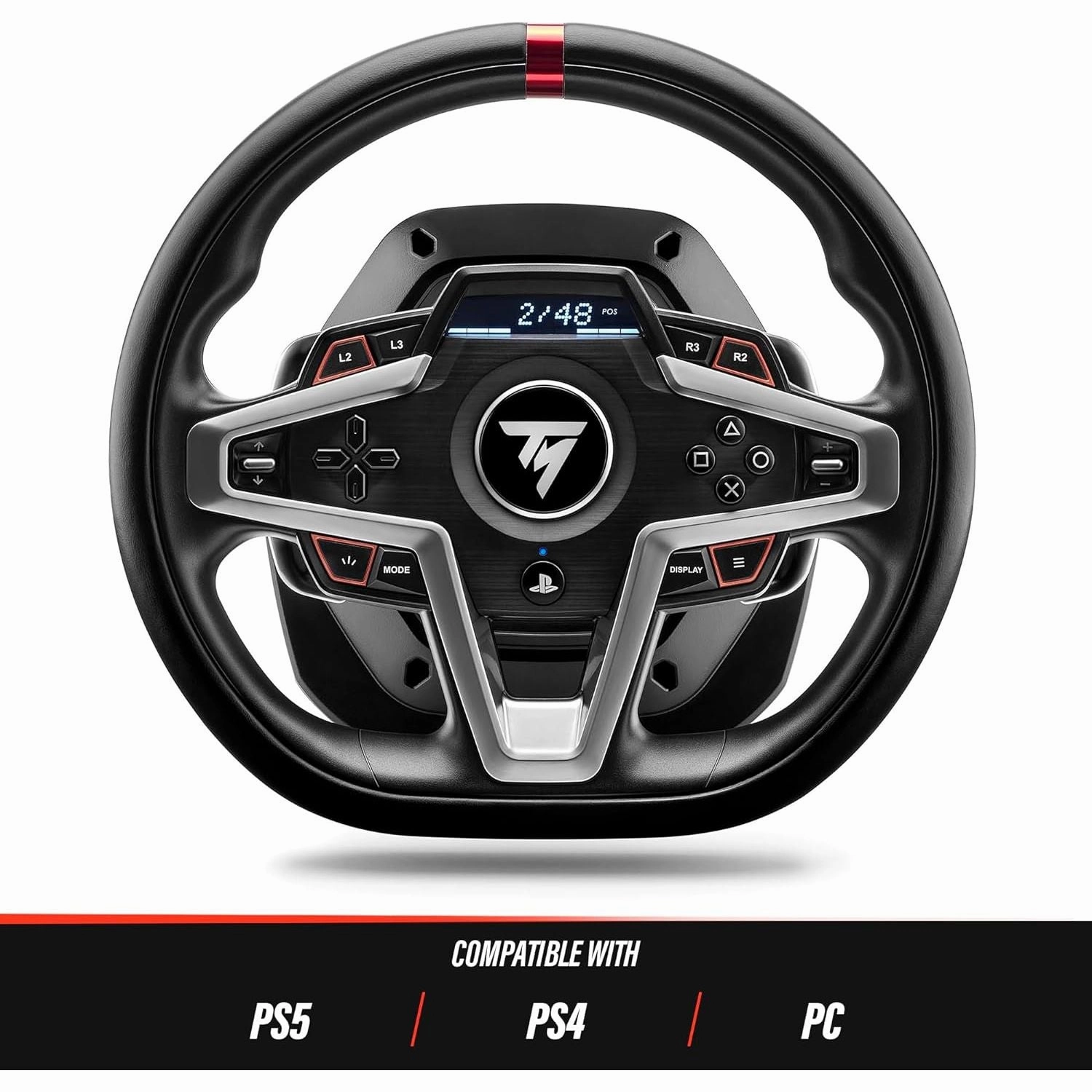 Thrustmaster T248 Racing Wheel & Pedal Set with Force Feedback for PS5, PS4, & PC