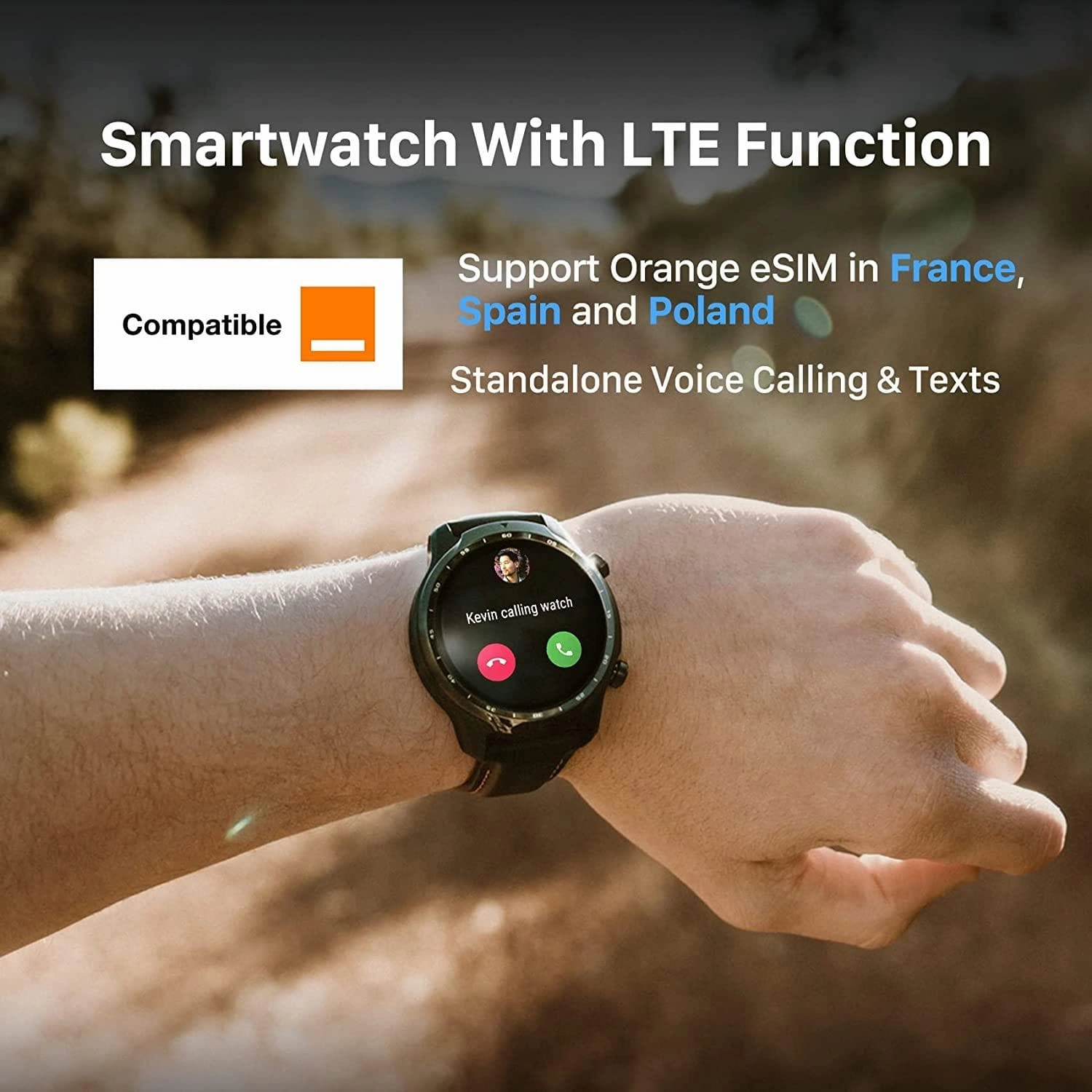 Ticwatch Pro 3 LTE smartwatch, Wear OS by Google, Qualcomm Snapdragon Wear 4100 platform, heart rate sleep tracking and NFC, IP68 ready to swim, long battery life