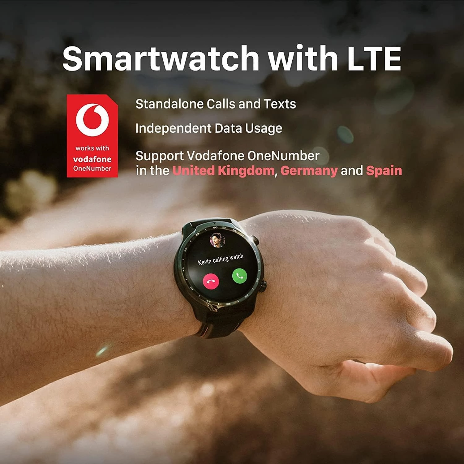 Ticwatch Pro 3 LTE smartwatch, Wear OS by Google, Qualcomm Snapdragon Wear 4100 platform, heart rate sleep tracking and NFC, IP68 ready to swim, long battery life