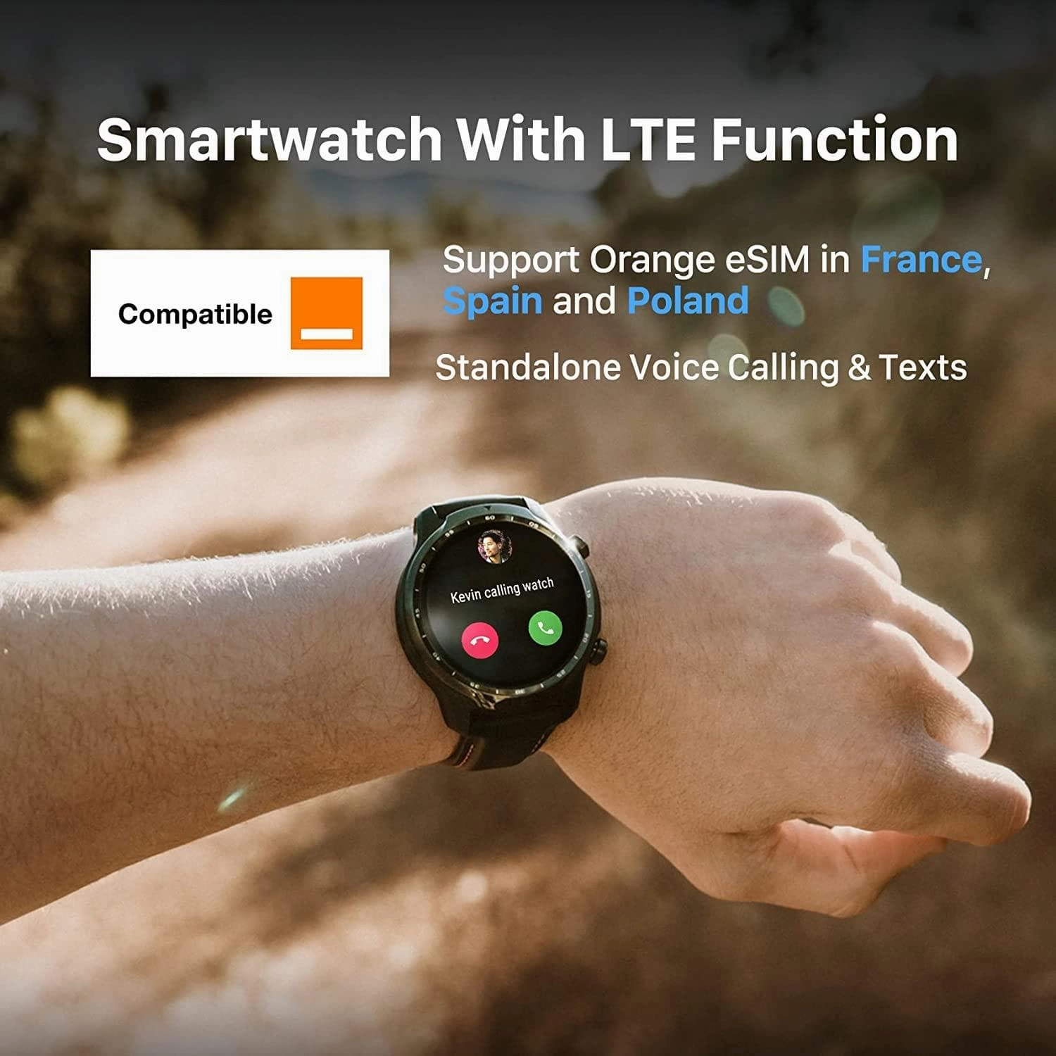 Ticwatch Pro 3 LTE smartwatch, Wear OS by Google, Qualcomm Snapdragon Wear 4100 platform, heart rate sleep tracking and NFC, IP68 ready to swim, long battery life