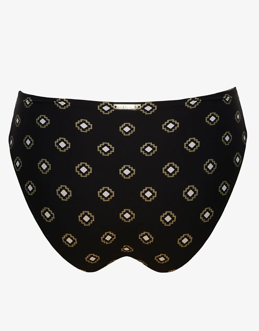 Tiles Craft Ruched Side Hipster Bikini Pant - Black Neutrals