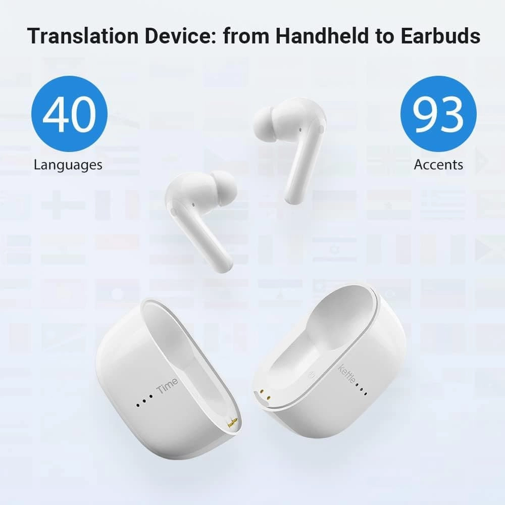Timekettle M3 Language Translator Earbuds, Two-Way Translator Device with APP for 40 Languages & 93 Accents Online